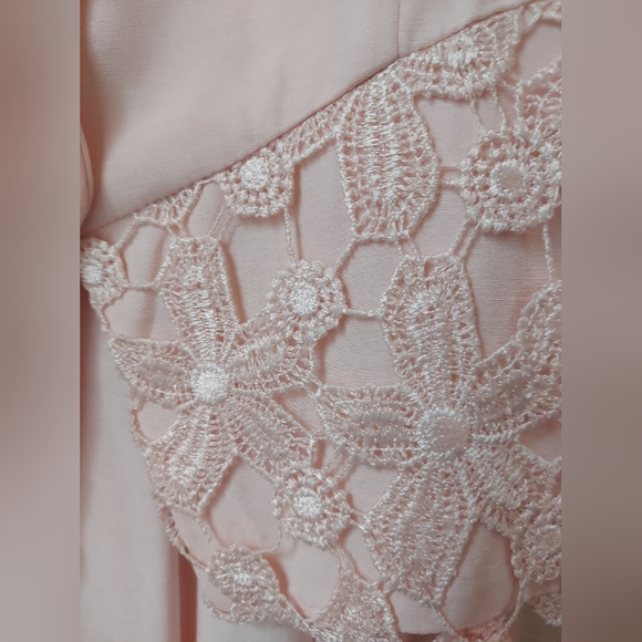 Vintage Wild Rose 2-piece Dress and Jacket Set, Size 10 - Picture 7 of 13